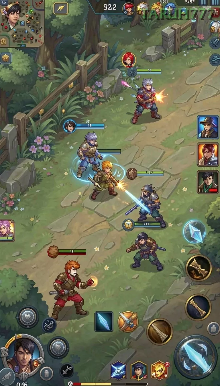 Cuplikan layar MULTIPLAYER — menu navigasi